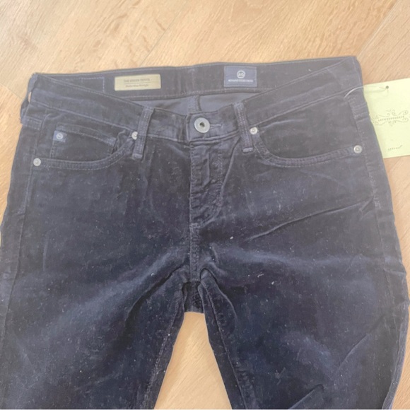 NWT AG Adriano Goldschmied the Stevie Petite Navy Cord - Picture 6 of 9